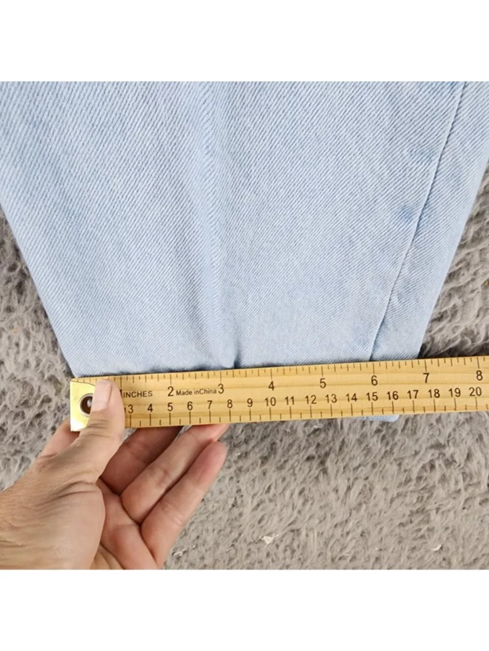 Levis Jeans Womens 29 Light Blue 501 Button Fly Cotton Straight *Read*
